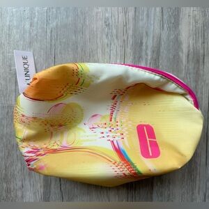 Clinique Yellow Cosmetic Makeup Bag